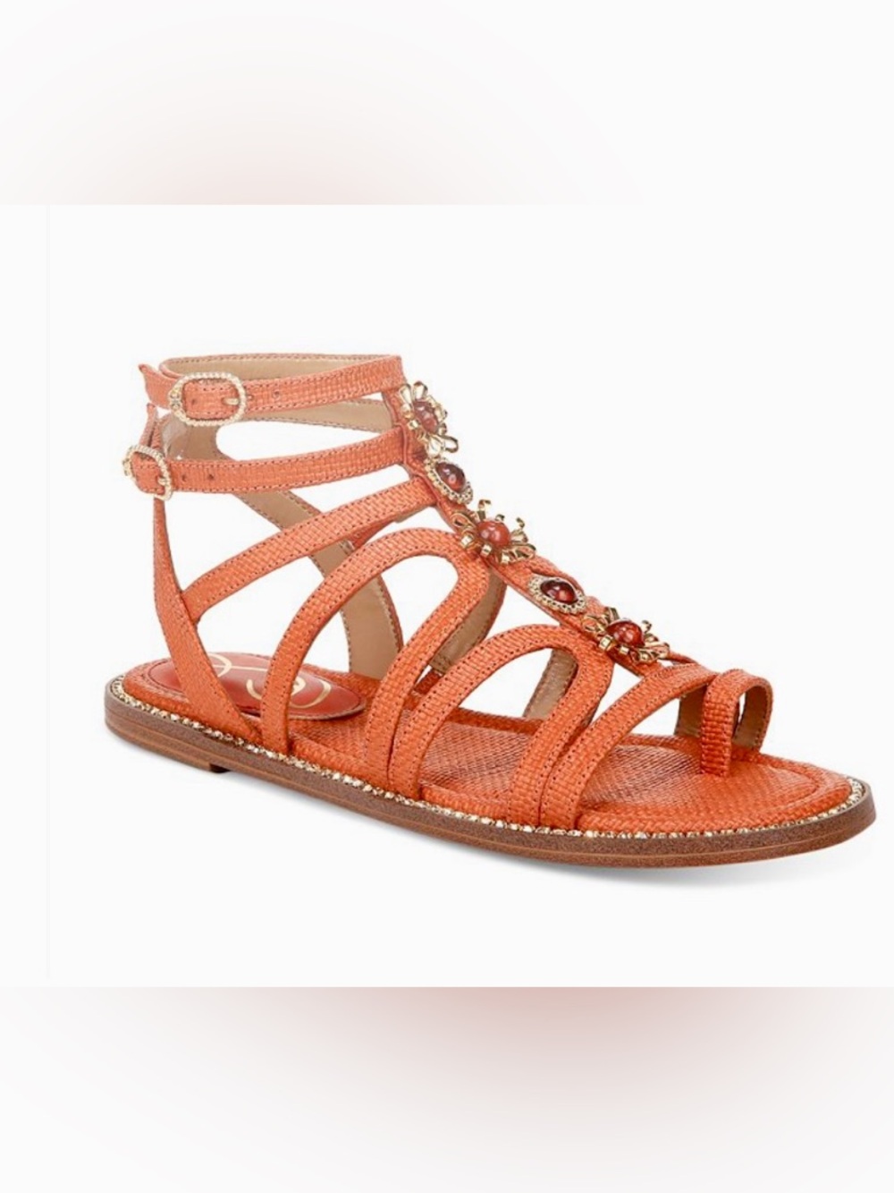 Sam Edelman Tianna Embellished Strappy Gladiator Sz 10M NWOT